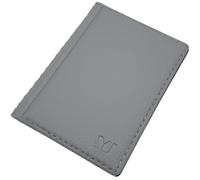 myledershop Elegant ID Card Holder / ID Card Holder with Contrast Stitching 12 Compartments MJ-Design Germany Made in EU Designs, Design 2 / Grey, standard size, ID pocket