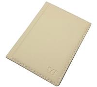 myledershop Elegant ID Card Holder / ID Card Holder with Contrast Stitching 12 Compartments MJ-Design Germany Made in EU Designs, Design 2 / Beige, standard size, ID pocket
