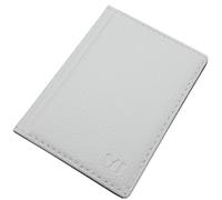 myledershop Elegant ID Card Holder / ID Card Holder with Contrast Stitching 12 Compartments MJ-Design Germany Made in EU Designs, Design 2 / White, standard size, ID pocket