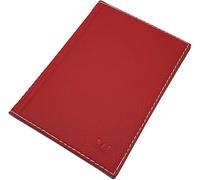 myledershop Large Faux Leather 4 Pocket ID Wallet, Design 3 / Red, Einheitsgröße, Modern