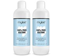 Mylee 100% Pure Acetone (2x600ml) - Gel Nail Polish Remover