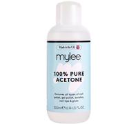 Mylee 100% Pure Acetone (300ml) - Gel Nail Polish Remover - Maximum Strength Professional Soak-Off for UV/LED, Acrylics, Nail Tips & Glue - Made in the UK