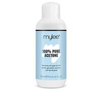 Mylee 100% Pure Acetone (300ml) - Gel Nail Polish Remover - Maximum Strength Professional Soak-Off for UV/LED, Acrylics, Nail Tips & Glue - Made in the UK