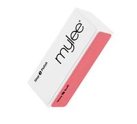 Mylee 3 Way Nail Buffer - Professional Salon Manicure Treatment Sanding File 3-Sided Grit (320/600/3000) Buffing Block for Easy Gel Polish and Acrylic Prep - Shiny Glossy Surface for Natural Nails