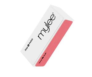 Mylee 3 Way Nail Buffer - Professional Salon Manicure Treatment Sanding File 3-Sided Grit (320/600/3000) Buffing Block for Easy Gel Polish and Acrylic Prep - Shiny Glossy Surface for Natural Nails