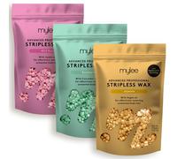 Mylee Advanced Stripless Wax Trio Set 3x250g [Jasmine, Eucalyptus, Wild Rose] Professional Hard Wax Beads, Painless Hair Removal,