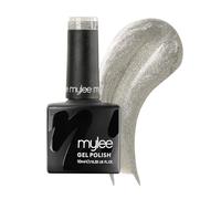 Mylee Gel Nail Polish 10ml [Silver screen] UV/LED Soak-Off Nail Art Manicure Pedicure for Professional, Salon & Home Use [Shimmer Range] - Long Lasting & Easy to Apply