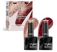 Mylee Gel Nail Polish Duo 2x10ml [Festive Feast] - UV/LED Nail Art Manicure Pedicure for Professional, Salon & Home Use [Christmas 2024] - Long Lasting & Easy to Apply