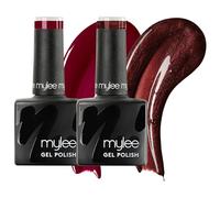Mylee Gel Nail Polish Duo 2x8ml [Caffeine & Royalty] - UV/LED Soak-Off Nail | Art Manicure Pedicure for Professional, Vegan & Cruelty Free, Salon & Home Use - Long Lasting & Easy to Apply