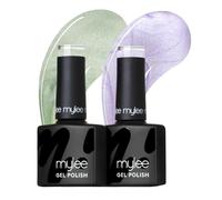 Mylee Gel Nail Polish Duo 2x8ml [Crème de Mint & Violet] - Cloud Nine Collection - UV/LED Nail Art Manicure Pedicure, Professional, Salon & Home Use [Spring/Summer 2026] - Long Lasting & Easy to Apply