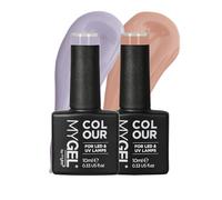 Mylee Gel Nail Polish Duo Colour Set 2x10ml [Oh Provence] UV/LED Soak-Off Nail Art Manicure Pedicure for Professional, Salon & Home Use - Long Lasting & Easy to Apply