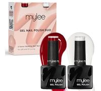 Mylee Gel Nail Polish Duo Set 2x8ml [Sweetheart] - UV/LED Soak-Off Nail Art Manicure Pedicure for Professional, Salon & Home Use - Long Lasting & Easy to Apply