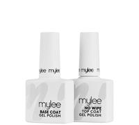 Mylee Gel Nail Polish No Wipe Top & Base Duo (Worth £20)