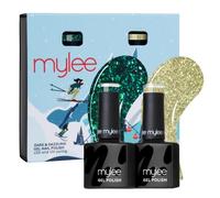 Mylee Gel Nail Polish Set 2x8ml [Dark & Dazzling] Christmas 2026, Nail Art | UV/LED Soak-Off Manicure Pedicure for Professional Salon & Home Use [Après All Day Collection] Long Lasting & Easy to Apply