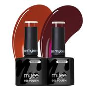 Mylee Gel Nail Polish Set 2x8ml [On The House] - UV/LED Soak-Off Nail Art | Manicure Pedicure for Professional, Salon & Home Use - Long Lasting & Easy to Apply