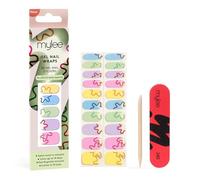 Mylee Gel Nail Wraps [Bloom Boom] - 20 Pre-Cured Gel Stickers for Instant Mani - No Lamp Needed, Chip-Resistant, Glossy Finish, Lasts Up to 14 Days - Easy to Apply, Vegan & Cruelty-Free
