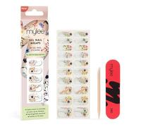 Mylee Gel Nail Wraps [Blooming Lovely] - 20 Pre-Cured Gel Stickers | Instant Mani, No Lamp Needed, Chip-Resistant, Glossy Finish, Lasts Up to 14 Days - Easy to Apply