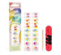 Mylee Gel Nail Wraps [Born This Way] - Pride Collection - 10 Pre-Cured Gel Stickers - No Lamp Needed, Chip-Resistant, Glossy Finish, Lasts Up to 14 Days - Easy to Apply, Vegan & Cruelty-Free