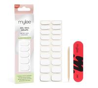 Mylee Gel Nail Wraps [Break The Ice] - 10 Pre-Cured Gel Stickers for Instant Mani - No Lamp Needed, Chip-Resistant, Glossy Finish, Lasts Up to 14 Days - Easy to Apply, Vegan & Cruelty-Free