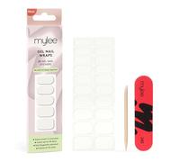 Mylee Gel Nail Wraps [Clear As Day] - 10 Pre-Cured Gel Stickers for Instant Mani - No Lamp Needed, Chip-Resistant, Glossy Finish, Lasts Up to 14 Days - Easy to Apply, Vegan & Cruelty-Free