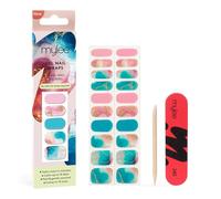 Mylee Gel Nail Wraps [Cosmic Swirl] - 20 Pre-Cured Gel Stickers for Instant Mani - No Lamp Needed, Chip-Resistant, Glossy Finish, Lasts Up to 14 Days - Easy to Apply, Vegan & Cruelty-Free