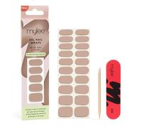 Mylee Gel Nail Wraps [Cozy Nights] - Solid Colour Range - 10 Pre-Cured Gel Stickers for Instant Mani - No Lamp Needed, Chip-Resistant, Glossy Finish, Lasts Up to 14 Days - Vegan & Cruelty-Free