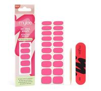 Mylee Gel Nail Wraps [Dragonfruit] - Solid Colour Range - 20 Pre-Cured Gel Stickers for Instant Mani - No Lamp Needed, Chip-Resistant, Glossy Finish, Lasts Up to 14 Days - Vegan & Cruelty-Free