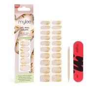 Mylee Gel Nail Wraps [Golden Era] - 20 Pre-Cured Gel Stickers | Instant Mani, No Lamp Needed, Chip-Resistant, Glossy Finish, Lasts Up to 14 Days - Easy to Apply