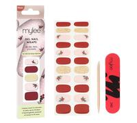 Mylee Gel Nail Wraps [Merry Mix-up] - Party Season Collection - 10 Pre-Cured Gel Stickers, Self-Adhesive, No Lamp Needed, Chip-Resistant, Glossy Finish, Long Lasting, Easy to Apply, Nail Art