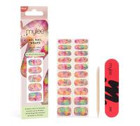 Mylee Gel Nail Wraps [Modern Masterpiece] - 20 Pre-Cured Gel Stickers for Instant Mani - No Lamp Needed, Chip-Resistant, Glossy Finish, Lasts Up to 14 Days - Easy to Apply, Vegan & Cruelty-Free