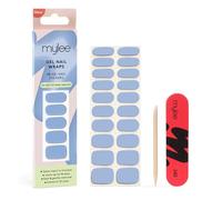 Mylee Gel Nail Wraps [Once In A Blue Moon] - 10 Pre-Cured Gel Stickers for Instant Mani - No Lamp Needed, Chip-Resistant, Glossy Finish, Lasts Up to 14 Days - Easy to Apply, Vegan & Cruelty-Free