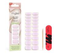 Mylee Gel Nail Wraps [Sea Shell] - 20 Pre-Cured Gel Stickers for Instant Mani - No Lamp Needed, Chip-Resistant, Glossy Finish, Lasts Up to 14 Days - Easy to Apply, Vegan & Cruelty-Free