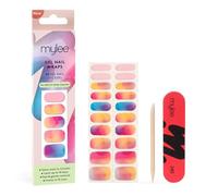 Mylee Gel Nail Wraps [Sunset Boulevard] - 10 Pre-Cured Gel Stickers for Instant Mani - No Lamp Needed, Chip-Resistant, Glossy Finish, Lasts Up to 14 Days - Easy to Apply, Vegan & Cruelty-Free