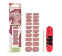 Mylee Gel Nail Wraps [Tainted Love] - Solid Colour Range - 10 Pre-Cured Gel Stickers for Instant Mani - No Lamp Needed, Chip-Resistant, Glossy Finish, Lasts Up to 14 Days - Vegan & Cruelty-Free