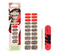 Mylee Gel Nail Wraps [Wild Things] - 20 Pre-Cured Gel Stickers for Instant Mani - No Lamp Needed, Chip-Resistant, Glossy Finish, Lasts Up to 14 Days - Easy to Apply, Vegan & Cruelty-Free