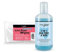 Mylee Gel Prep & Wipe Nail Polish Residue Cleaner 250ml + 100x Lint Free Wipes Kit, Preparation & After Care