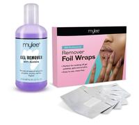 Mylee Gel Remover 100 Foil Wraps UV LED Kit Nail Soak Off Professional Manicure