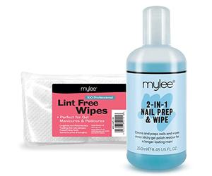 Mylee Kit Nail Prep & Polish With 200 Lint Free Wipes UV LED Soak Off NEW Manicure by Just Beauty