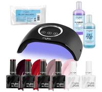 Mylee LED Nail Gel Polish Starter Kit, Petite LED Lamp, Gel Polish 4x8ml