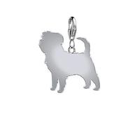 Mylee London Affenpinscher Silhouette Silver Charm - Clip On Charm - Yes
