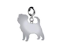 Mylee London Affenpinscher Silhouette Silver Charm - Slider Charm - No