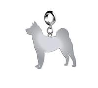 Mylee London Akita Silhouette Silver Charm - No - Slider Charm