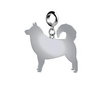 Mylee London Alaskan Malamute Silhouette Silver Charm - No - Slider Charm