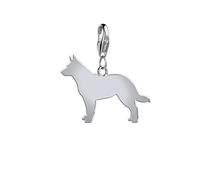 Mylee London Australian Cattle Dog Silhouette Silver Charm - No - Clip On Charm