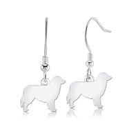 Mylee London Australian Shepherd Silhouette Silver Earrings - Yes - Hook