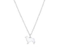 Mylee London Australian Shepherd Silhouette Silver Necklace - Personalised - No