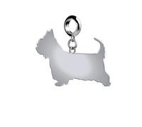 Mylee London Australian Terrier Silhouette Silver Charm - No - Slider Charm