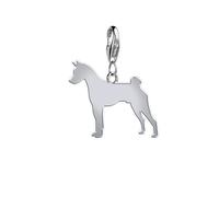 Mylee London Basenji Silhouette Silver Charm - Yes - Clip On Charm
