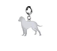 Mylee London Bavarian Mountain Hound Silhouette Silver Charm - No - Slider Charm