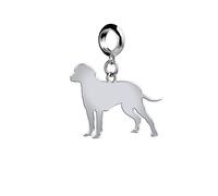 Mylee London Bavarian Mountain Hound Silhouette Silver Charm - Yes - Slider Charm